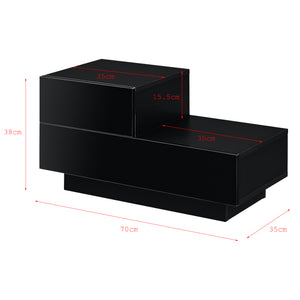 Sidebord Sebokeng venstre 38x70x35 cm i forskellige farver farver en.casa