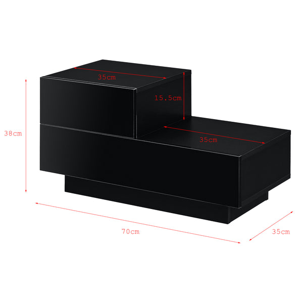 Sidebord Sebokeng venstre 38x70x35 cm i forskellige farver farver en.casa