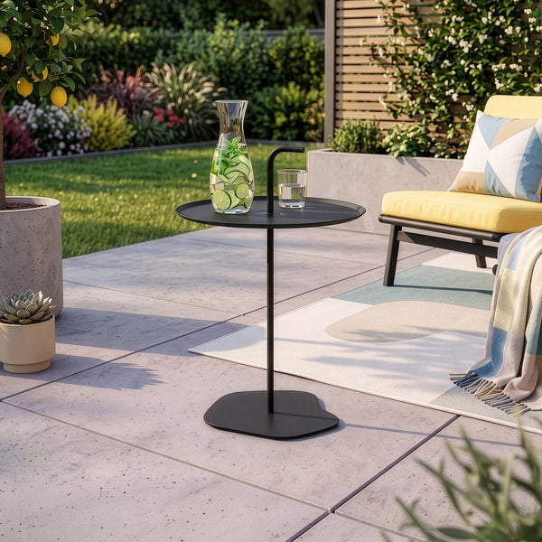 Udendørs metalbord Calimera 56,5 x Ø 38 cm [casa.pro]