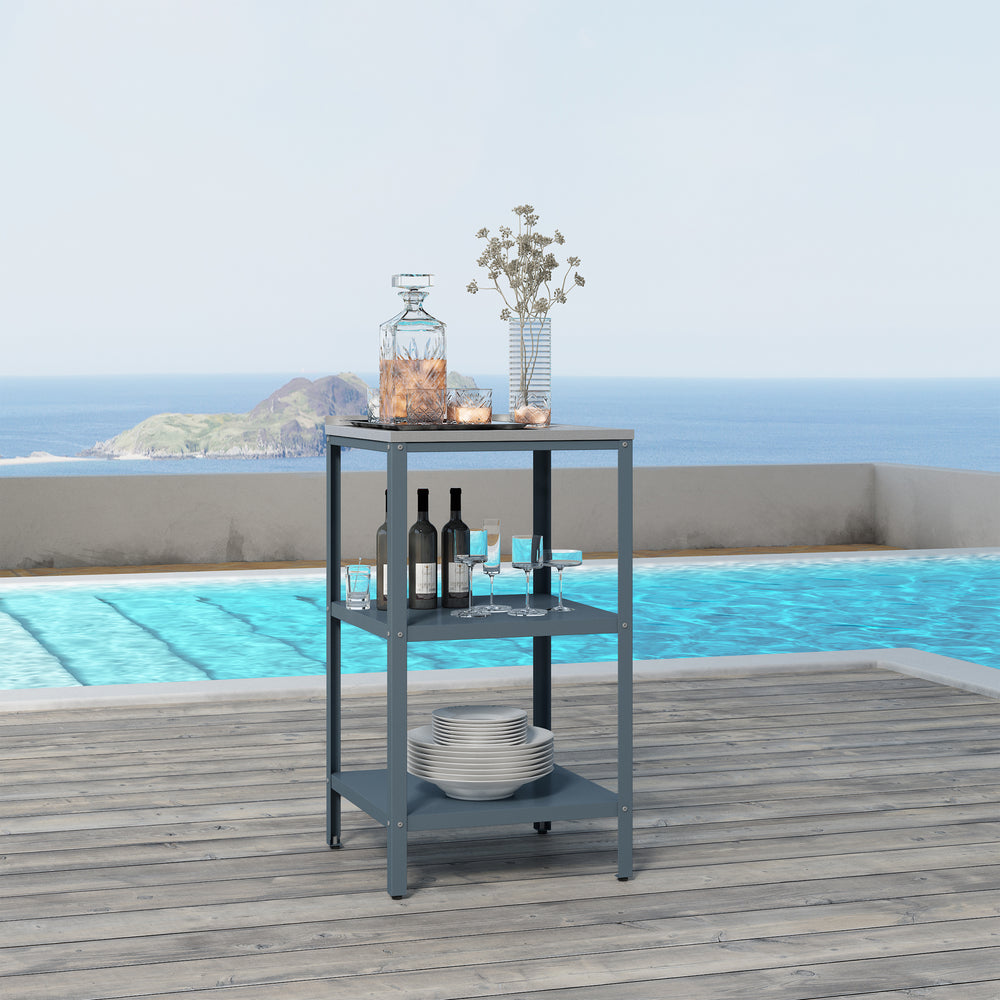 Udendørs stående hylde Bolognano 92x50x50 cm [casa.pro]