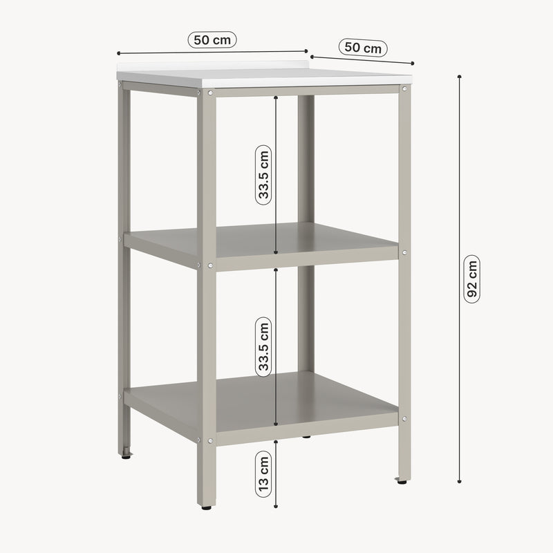 Målskitse Udendørs stående hylde Bolognano 92x50x50 cm [casa.pro]