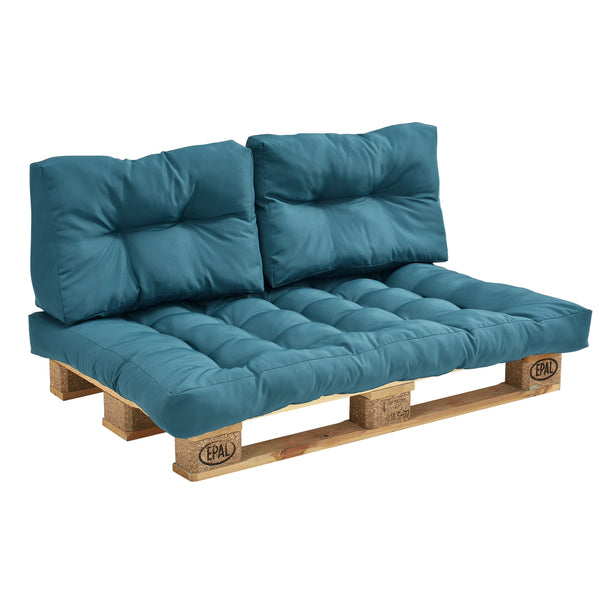 [en.casa]® Rygpuder, siddepude, armlæn,ryglæn til pallesofa