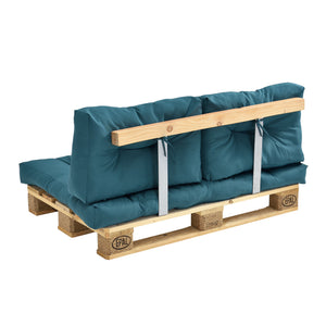 [en.casa]® Rygpuder, siddepude, armlæn,ryglæn til pallesofa