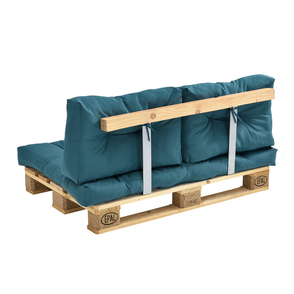 [en.casa]® Rygpuder, siddepude, armlæn,ryglæn til pallesofa