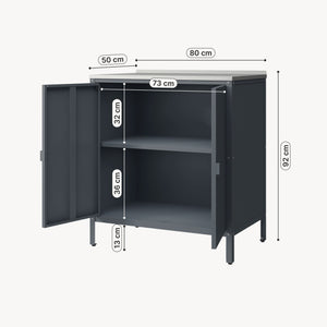 Udendørs skab Bolognano 92x80x50 cm [casa.pro]