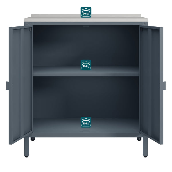 Udendørs skab Bolognano 92x80x50 cm [casa.pro]