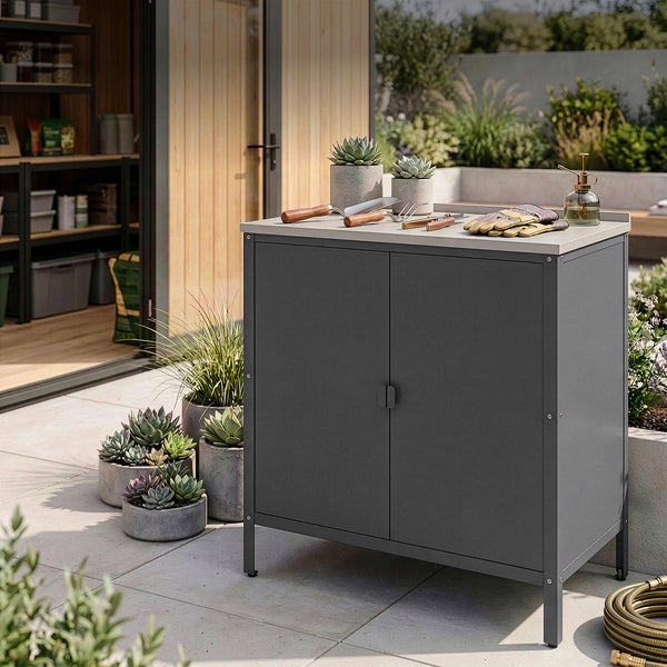 Udendørs skab Bolognano 92x80x50 cm [casa.pro]