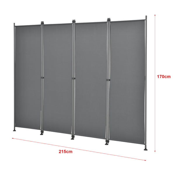 Modica Udendørs skillevæg 170x215 cm i fire dele i forskellige farver. farver pro.tec