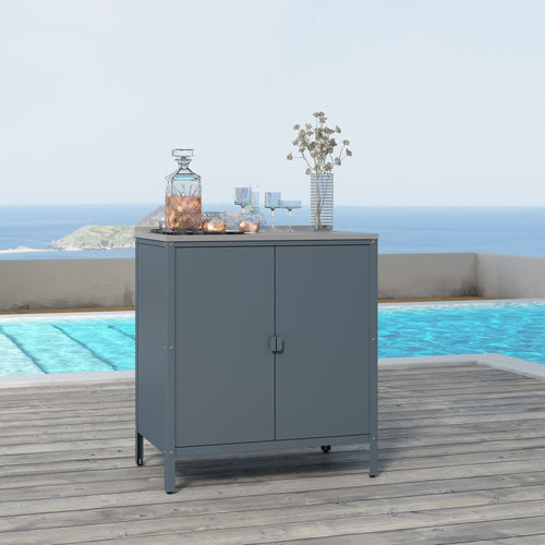 Udendørs skab Bolognano 92x80x50 cm [casa.pro]