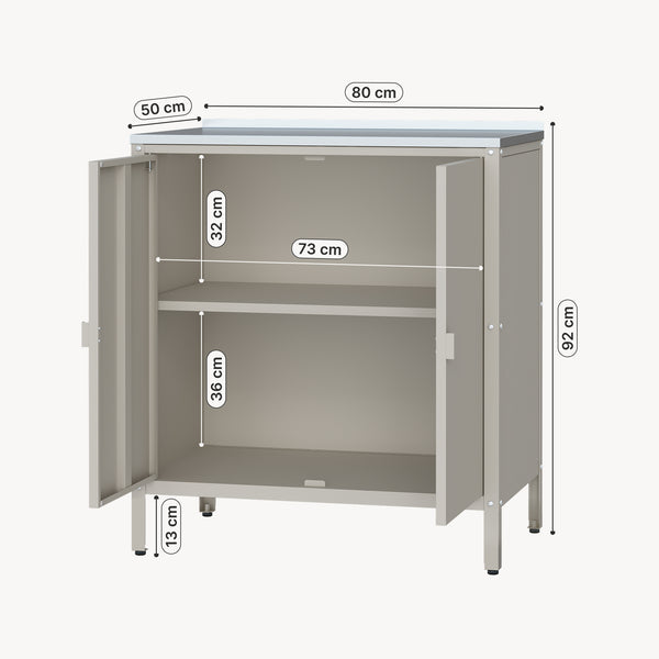 Udendørs skab Bolognano 92x80x50 cm [casa.pro]