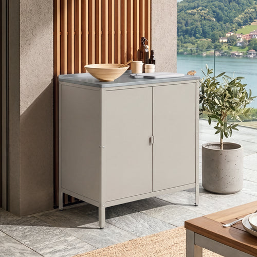 Udendørs skab Bolognano 92x80x50 cm [casa.pro]