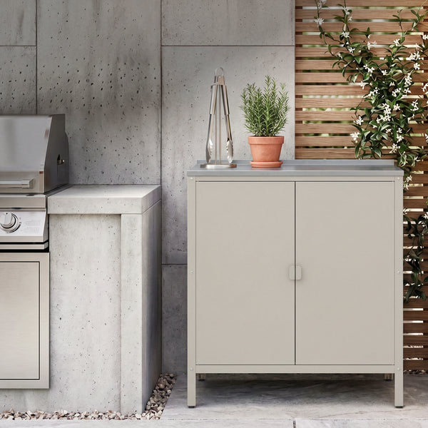Udendørs skab Bolognano 92x80x50 cm [casa.pro]