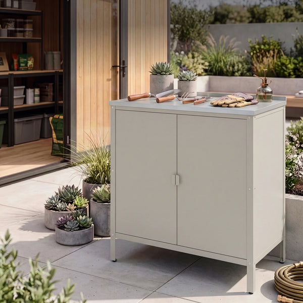Udendørs skab Bolognano 92x80x50 cm [casa.pro]