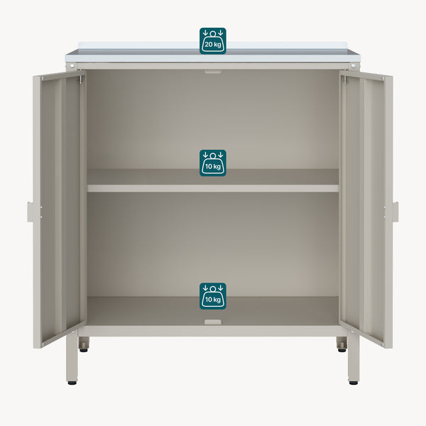 Udendørs skab Bolognano 92x80x50 cm [casa.pro]