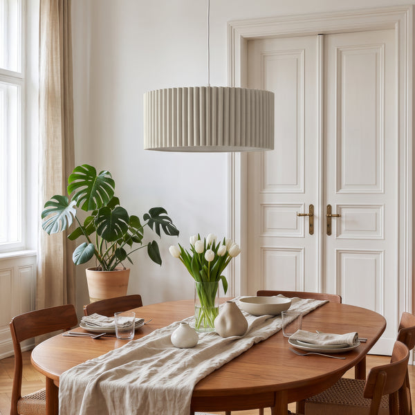 Pendellampe Kupimi Ø45 cm Beige [lux.pro]