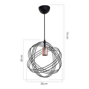 Pendellampe Hove E27 metal i forskellige farver [lux.pro]