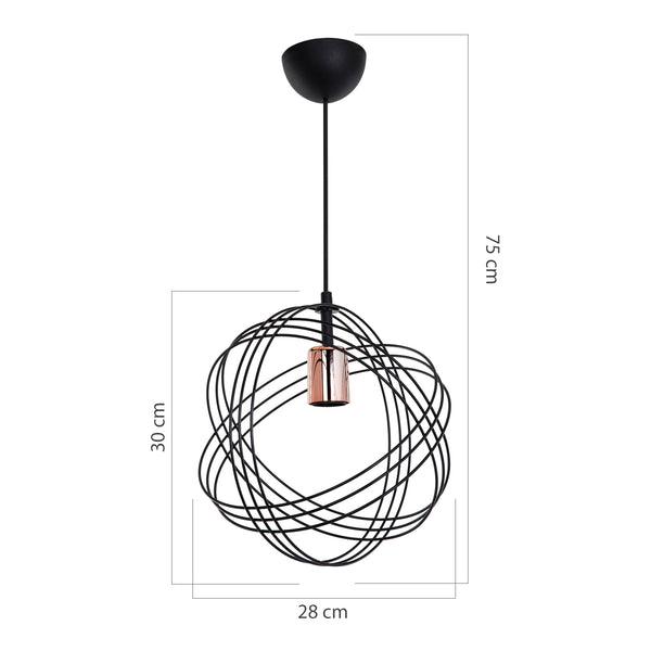 Pendellampe Hove E27 metal i forskellige farver [lux.pro]