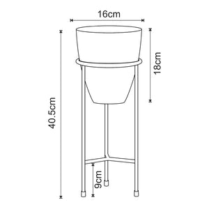 Blomsterstativ Asten 40,5x16 cm [en.casa].