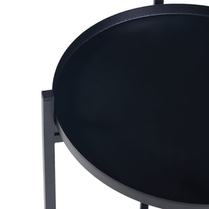 Tuusula plantestativ med hylder metal sort [en.casa].