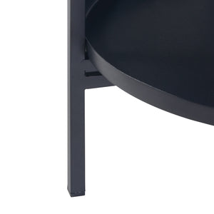 Tuusula plantestativ med hylder metal sort [en.casa].