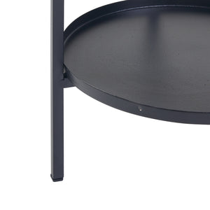 Tuusula plantestativ med hylder metal sort [en.casa].