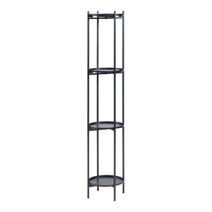 Tuusula plantestativ med hylder metal sort [en.casa].
