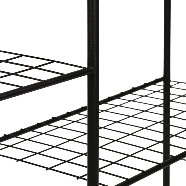 Plantehylde Alkmaar metal sort i forskellige størrelser. størrelser [en.casa]