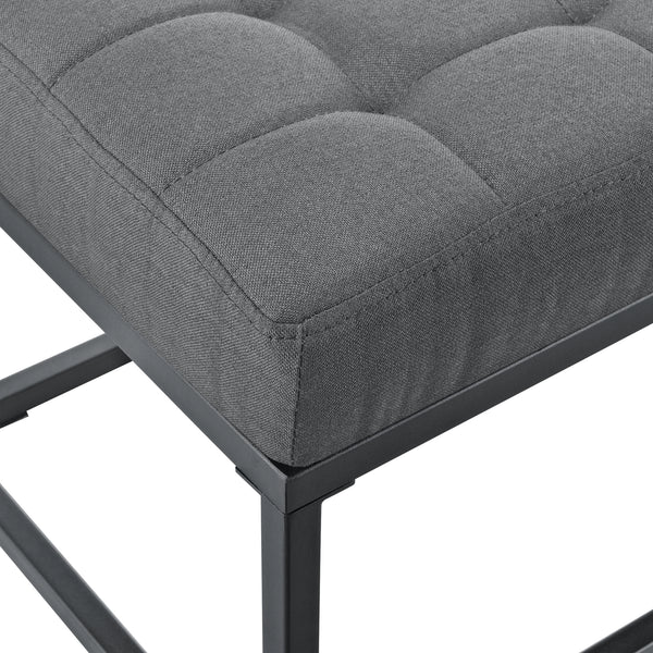 Polstret bænk Salta metal 120x40x38 cm i forskellige farver. farver [pro.tec]