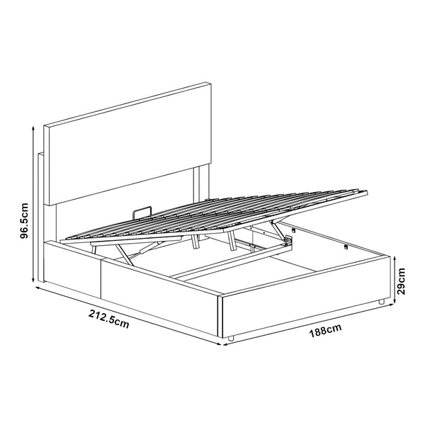 Polstret seng Juva i fløjl med lamelramme Corium