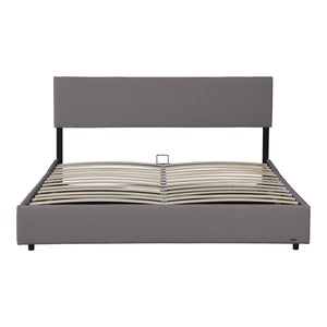 Polstret seng Juva i fløjl med lamelramme Corium