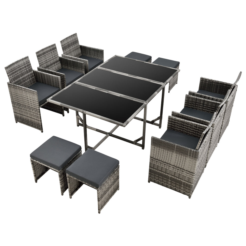 Polyrattan siddegruppe Laredo XL forsk. farver [en.casa] - premiumXL