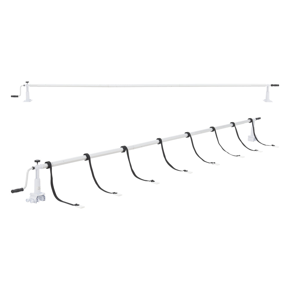 Pool roll-up enhed Oliveti med skydere i aluminium [en.casa]