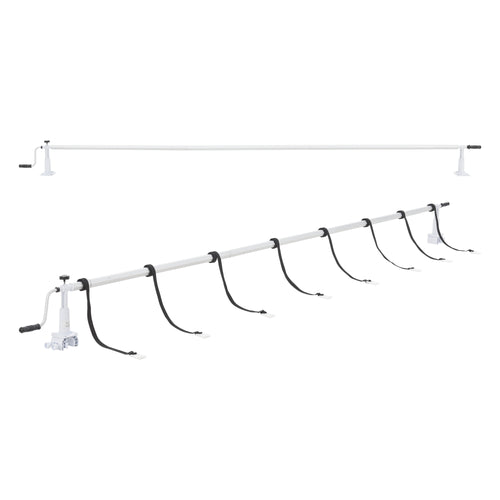 Pool roll-up enhed Oliveti med skydere i aluminium [en.casa]