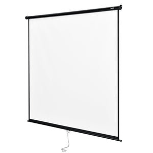 [in.tec] Projektorlærred-Projektorskærm - 113 inch / 287 cm - 213x216x6cm - HD / 3D - PVC belægning - Gain: 1,1