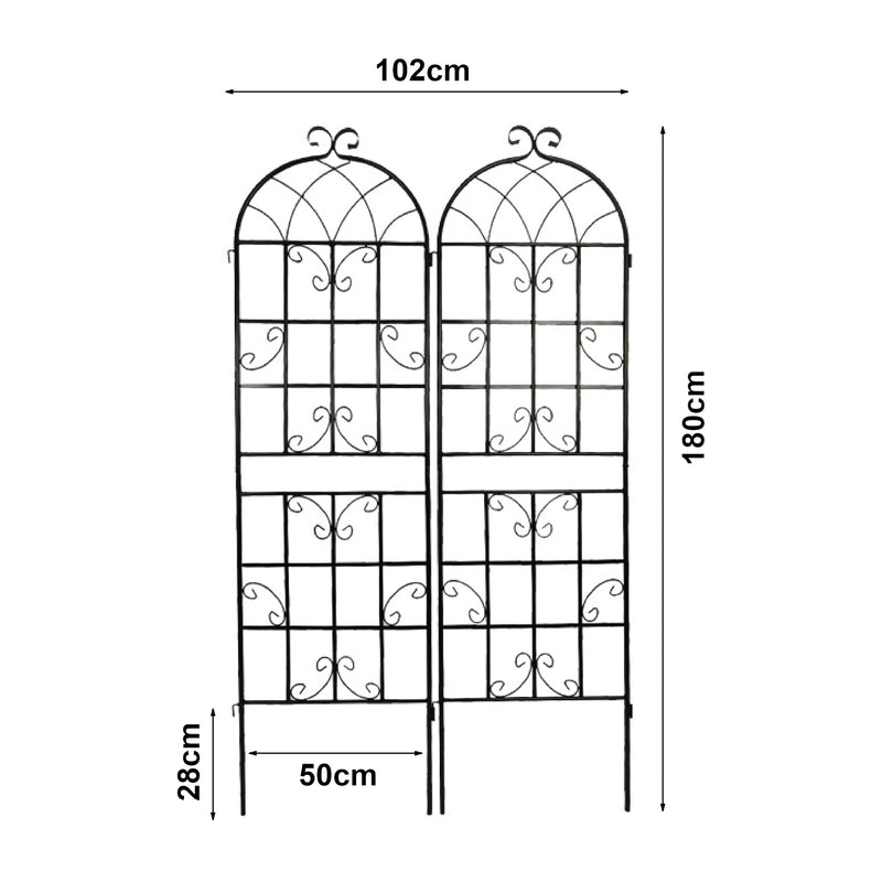 Målskitse Trellis Barrea sæt med 2 [casa.pro].