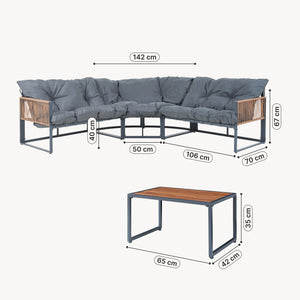 Karg loungesæt [casa.pro].