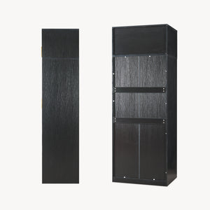 Garderobeskab Larundi 216x80x52 cm med 4 døre [en.casa]