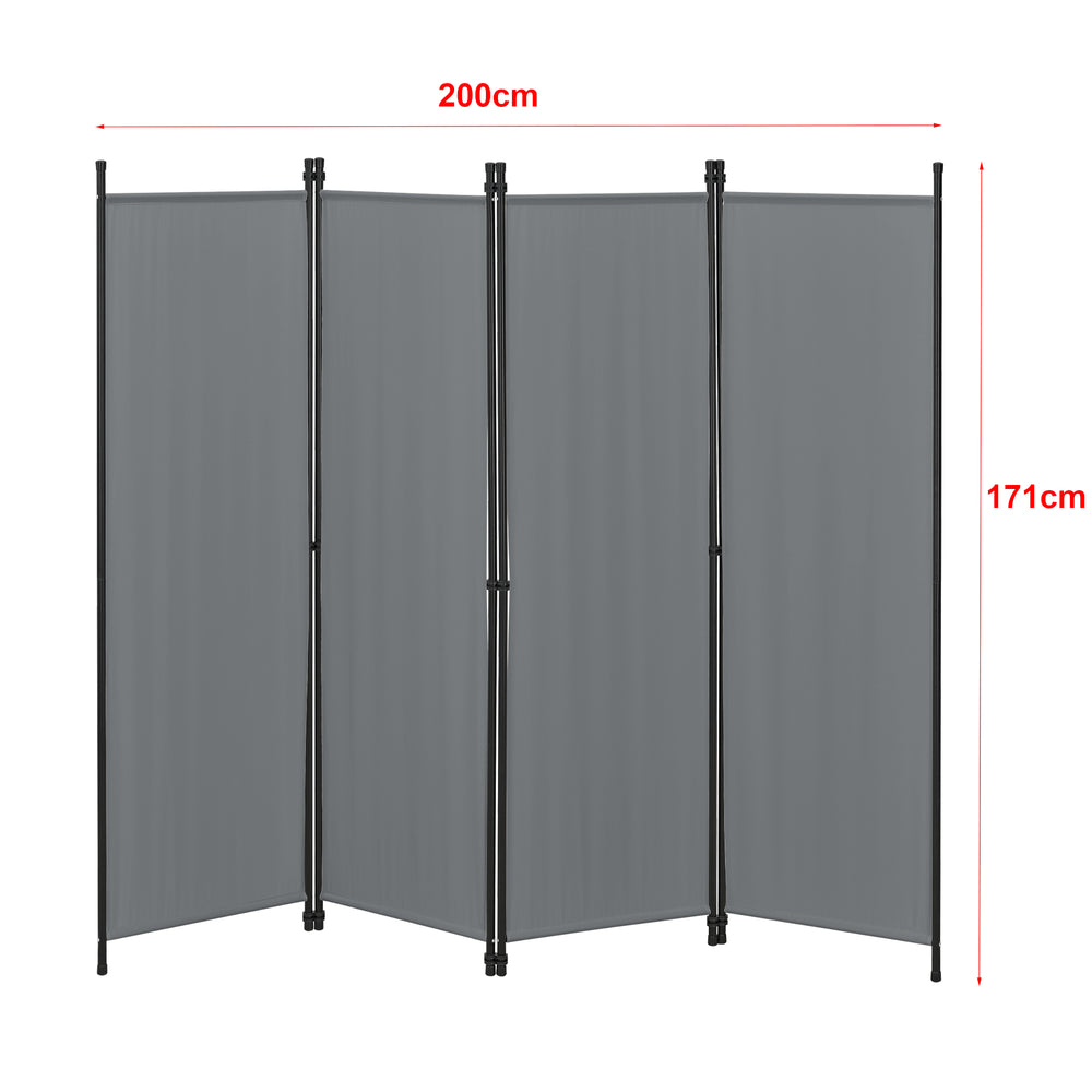 Rumdeler Huesca 4-delt 200x171 cm forskellige farver en.casa - premiumXL