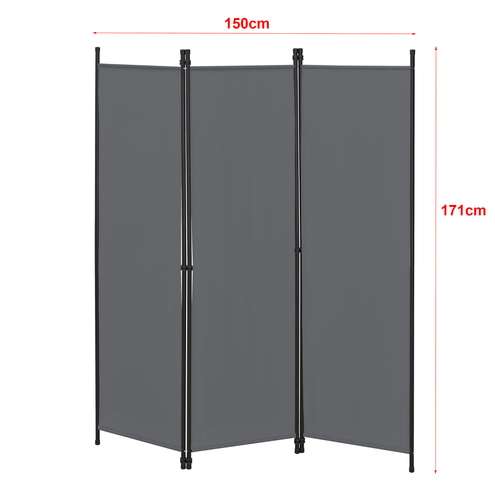 Rumdeler Huesca 3-delt 150x171 cm forskellige farver en.casa - premiumXL
