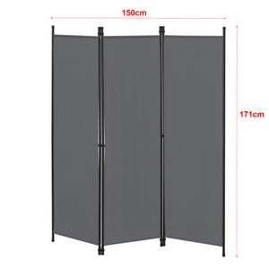 Rumdeler Huesca 3-delt 150x171 cm forskellige farver en.casa