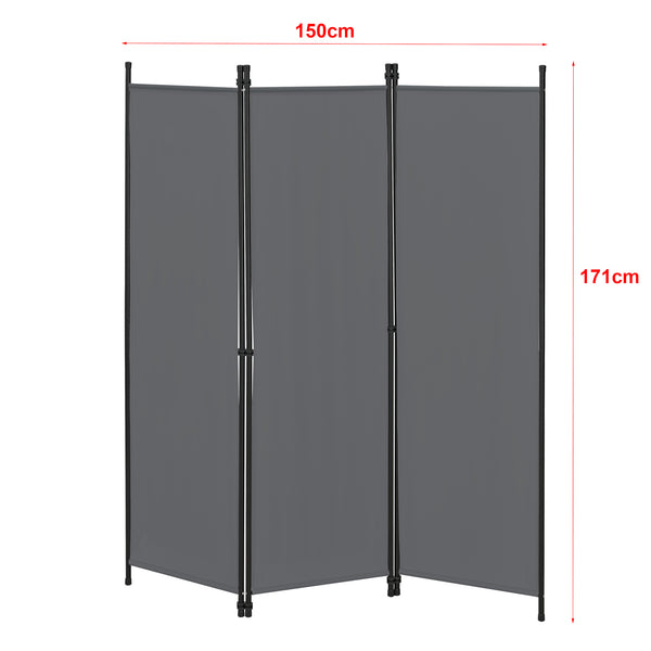 Rumdeler Huesca 3-delt 150x171 cm forskellige farver en.casa
