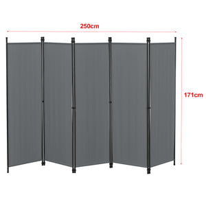 Rumdeler Huesca 5-delt 250x171 cm forskellige farver en.casa