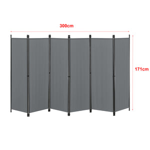 Rumdeler Huesca 6-delt 300x171 cm forskellige farver en.casa