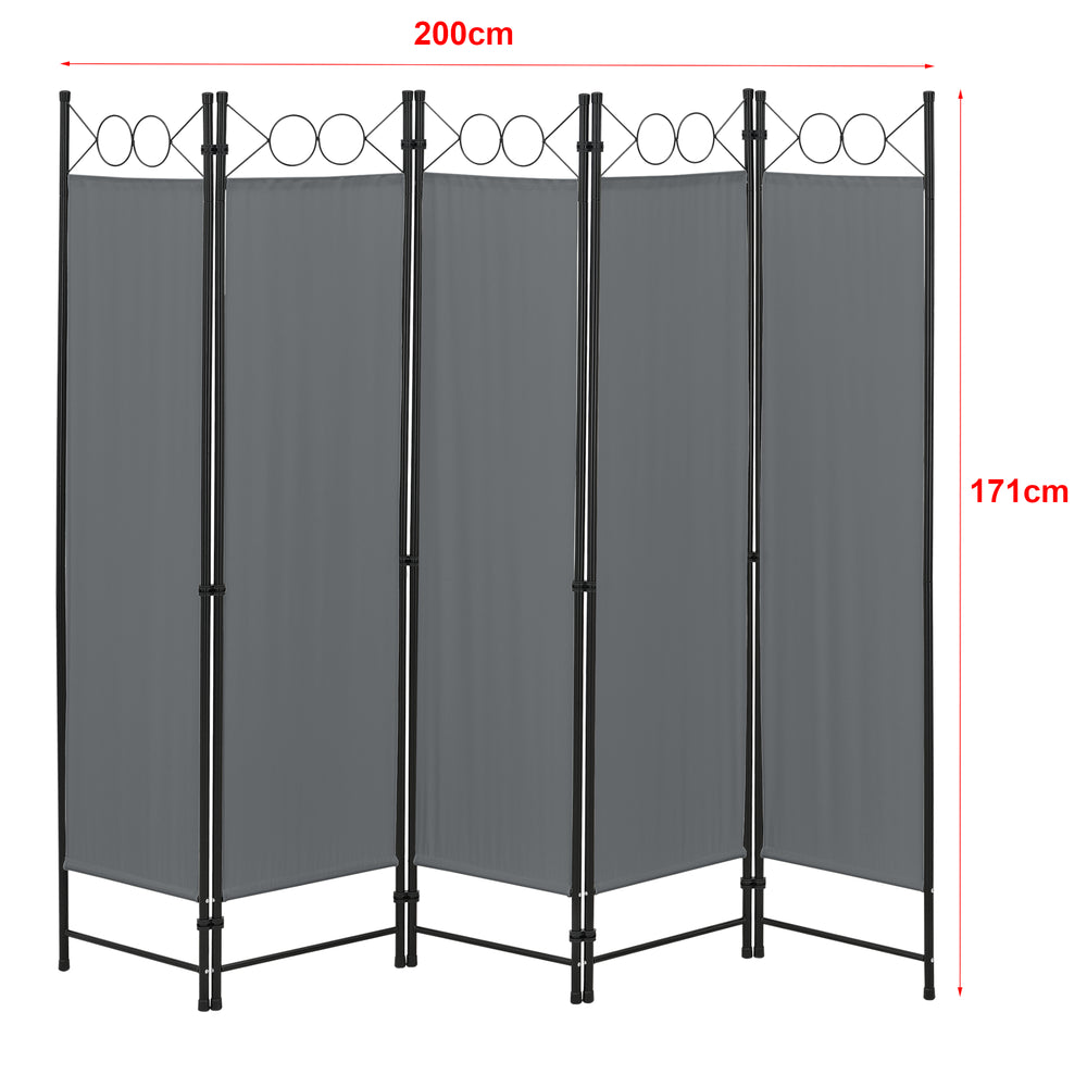 Rumdeler Saragossa 5 - delt 200x171 cm forskellige farver en.casa - premiumXL