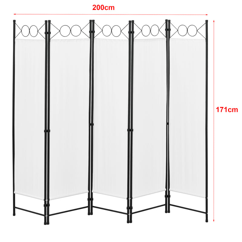 Målskitse Rumdeler Saragossa 5-delt 200x171 cm forskellige farver farver en.casa