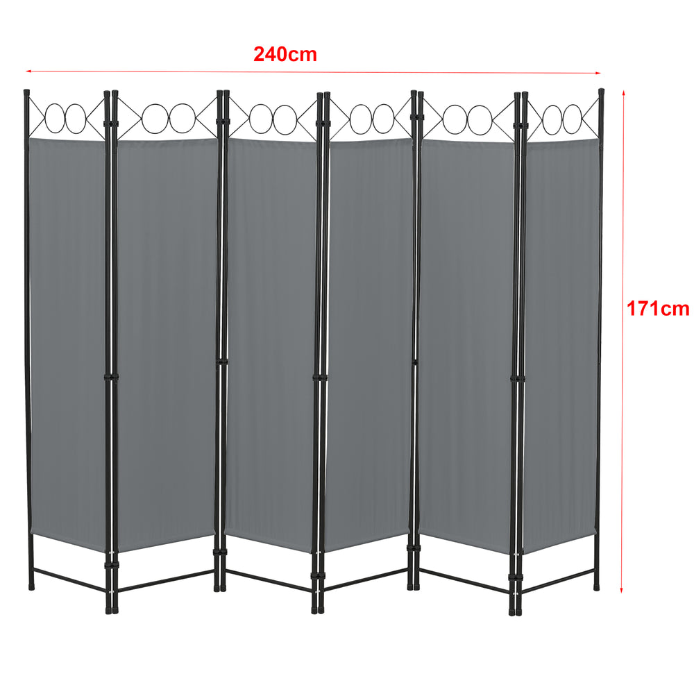 Rumdeler Saragossa 6 - delt 240x171 cm forskellige farver en.casa - premiumXL