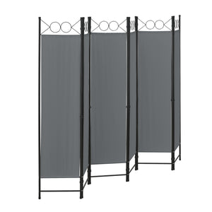 Rumdeler Saragossa 6-styks 240x171 cm forskellige farver farver en.casa
