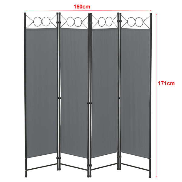 Rumdeler Saragossa 4-delt 160x171 cm forskellige farver en.casa