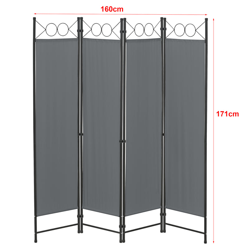 Målskitse Rumdeler Saragossa 4-delt 160x171 cm forskellige farver en.casa
