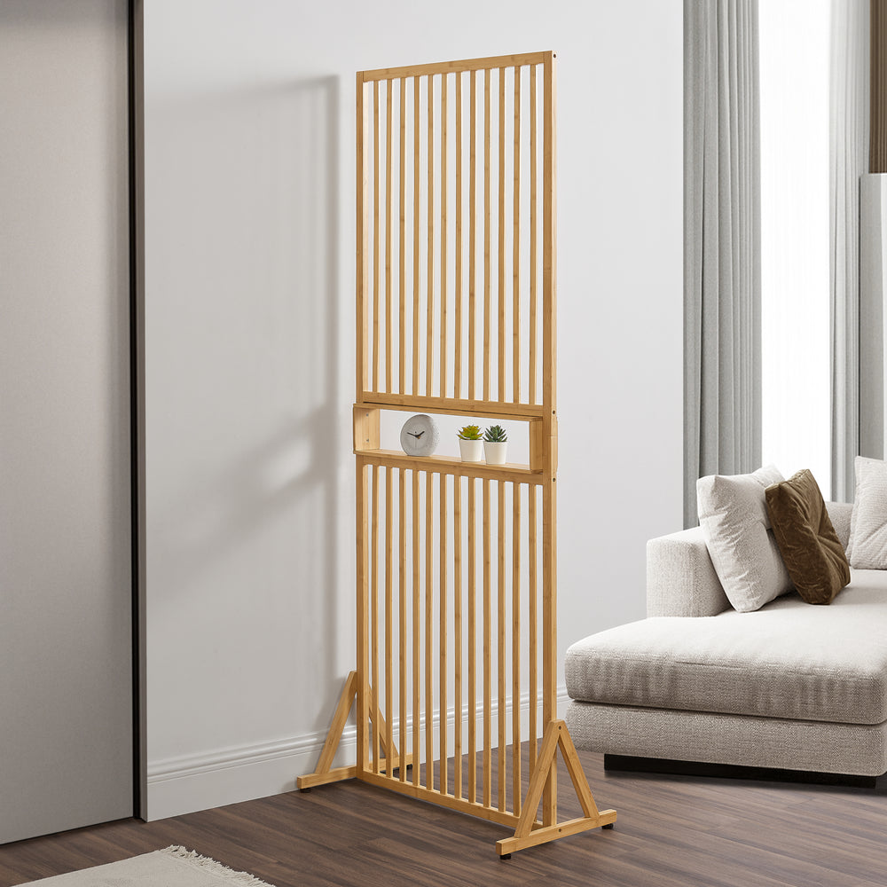 Rumdeler Fron 197x75,5x40 cm bambus [en.casa] - premiumXL